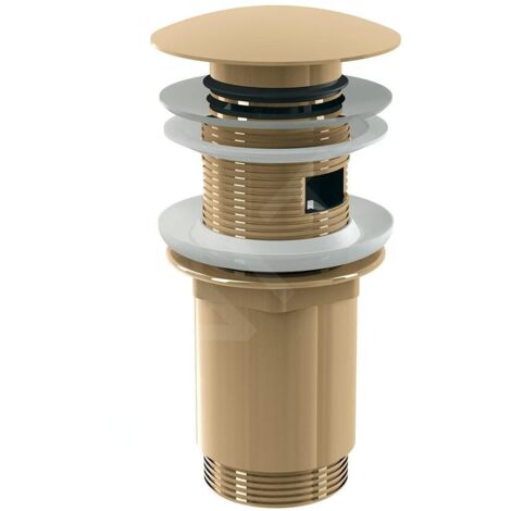 Alcadrain Accessoires - Sortie de lavabo, ClickClack, or brillant A392-G-P