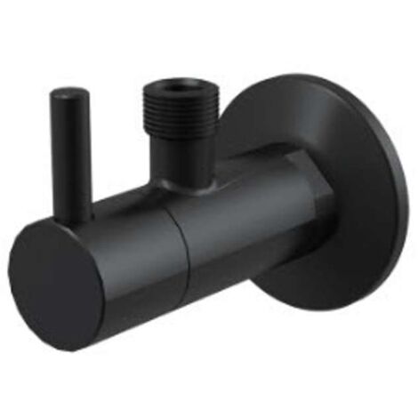 Alcadrain Anschlussarmaturen - Eckventil mit Filter 1/2 "x 3/8", schwarz/matt ARV001-BLACK