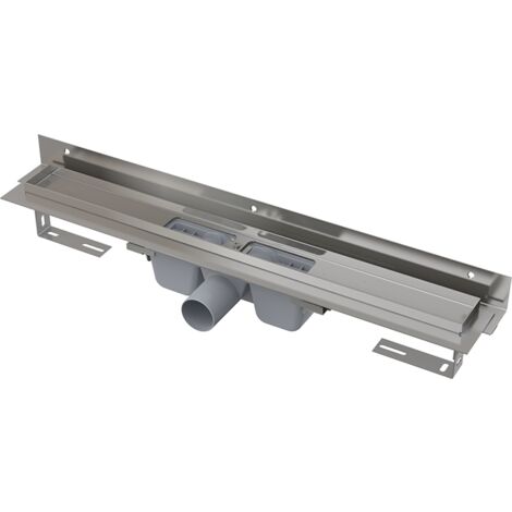 Alcadrain APZ4 Flexible Duschrinne mit Rand für den perforierten Rost und mit einstellbarem Kragen zur Wand 650 mm