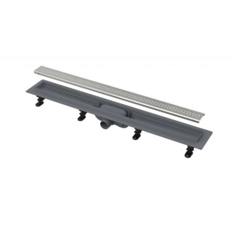 Alcadrain APZ9 Simple Duschrinne mit Rand für den perforierten Rost chrom 850 mm