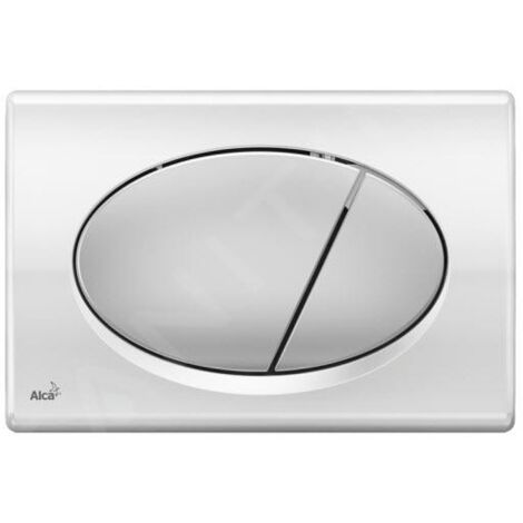 Alcadrain Basic - Bouton de commande affleurant, chrome brillant/mat M73