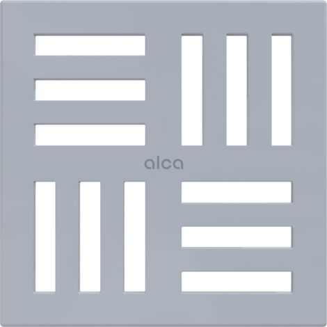 AlcaDrain Design Rouille 102×102 mm Gris pour drain de sol