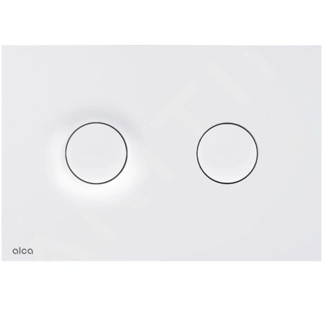 Alcadrain Dot.Dot. - Plaque de déclenchement, blanc mat M1976