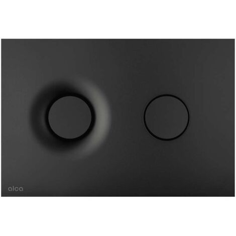 Alcadrain Dot.Dot. - Plaque de déclenchement, noir mat M1978