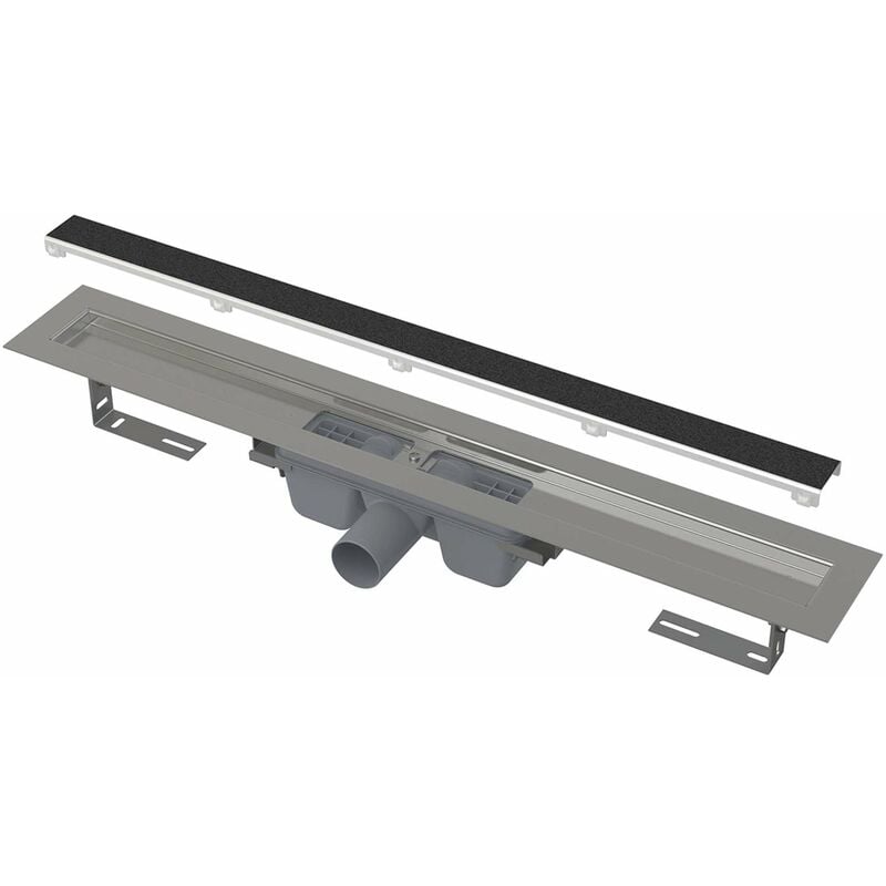 Alcadrain - Système de drainage - Douchegoten - Caniveau de douche Marbre 95 cm, avec grille pour l'insertion de carreaux, acier inoxydable APZ15-950