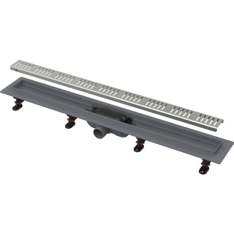 AlcaDrain Duschrinne mit Rand für den perforierten Rost 950 mm Chrom