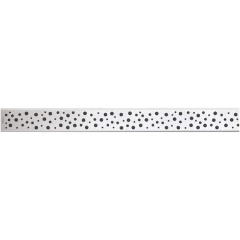Alcadrain Duschrost BUBLE für Duschrinnen, Edelstahl-Matt 550 mm