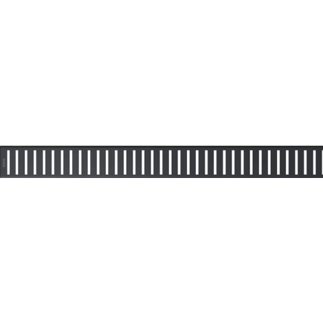 Alcadrain Duschrost PURE BLACK  für Duschrinnen, Schwarz-Matt 1450 mm