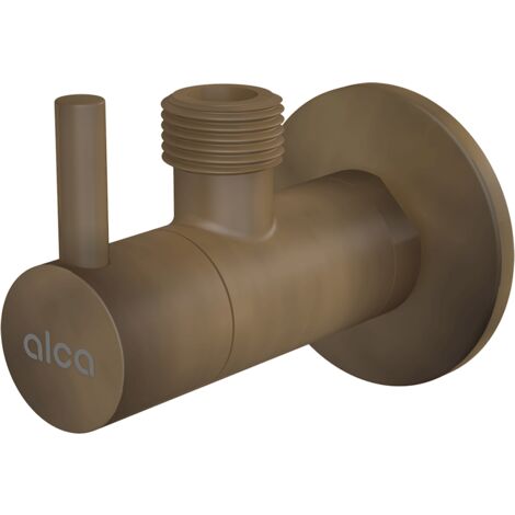 alcadrain Eckventil mit einem Filter 1/2"×3/8", Bronze-Antic