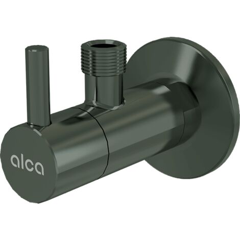 alcadrain Eckventil mit einem Filter 1/2"×3/8", GUN METAL-Glanz