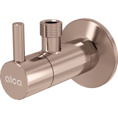 alcadrain Eckventil mit einem Filter 1/2"×3/8", RED GOLD-Glanz