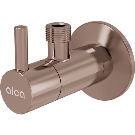 alcadrain Eckventil mit einem Filter 1/2"×3/8", RED GOLD-Matt gebürstet