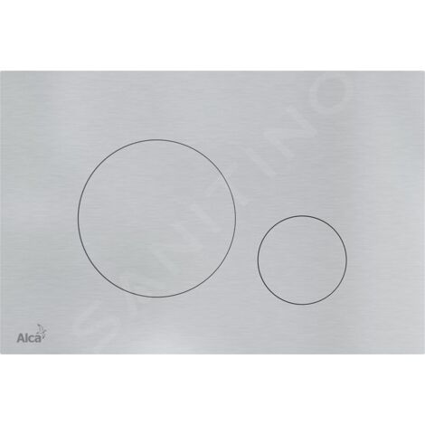 Alcadrain Flat - Commande affleurante, acier inoxydable semi-mat/brillant TURN-INOX