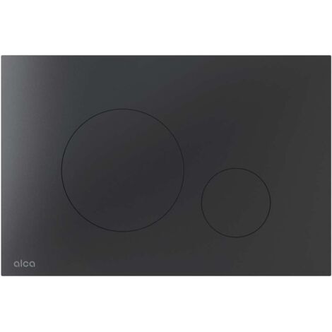Alcadrain Flat - Plaque de déclenchement, noir mat TURN-BLACK