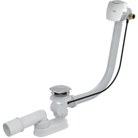 Alcadrain Garnitures de vidage - Kit vidange et trop-plein de baignoire avec remplissage, pour baignoires à parois épaisses,