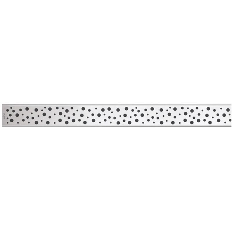 Grilles - Caillebotis pour bac linéaire 300 mm, acier inoxydable brillant BUBLE-300M - Alcadrain