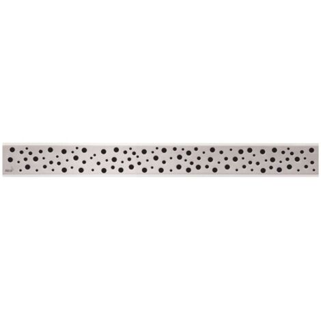 Alcadrain Grilles - Grille pour caniveau à douche d'angle 75 cm, inox mat BUBLE-750M