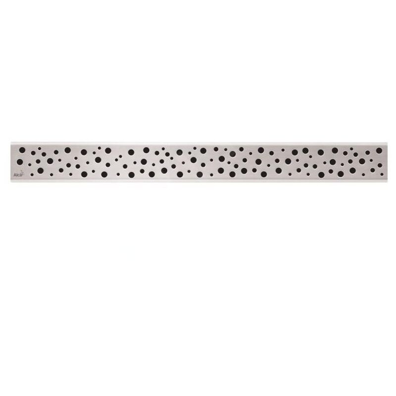 Alcadrain Grilles - Grille pour caniveau à douche d'angle 750 mm, inox poli BUBLE-750L