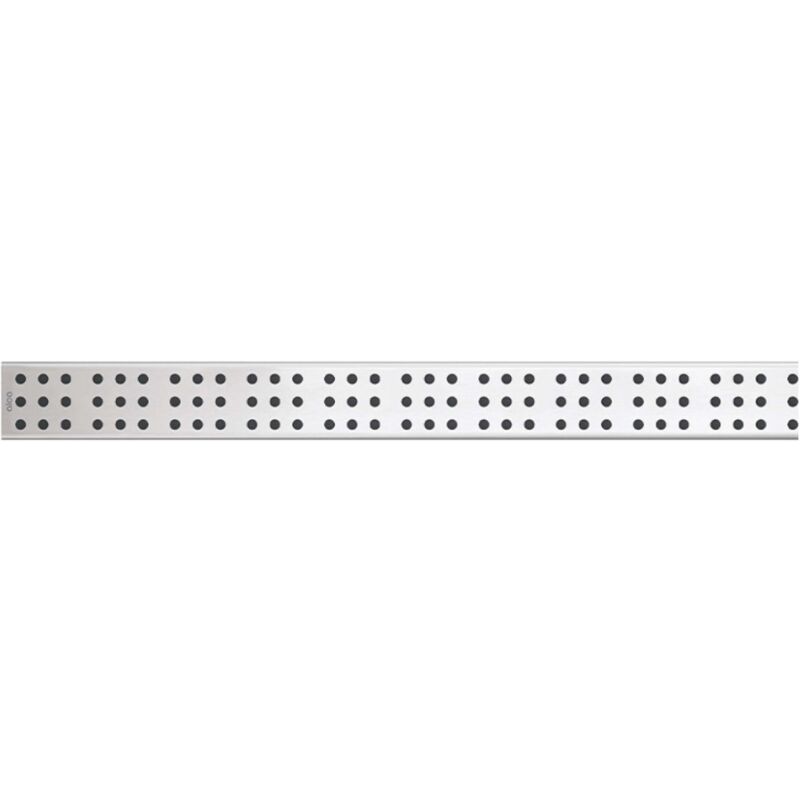 Grilles - Grille pour caniveau à douche linéaire 85 cm, inox brillant CUBE-850L - Alcadrain