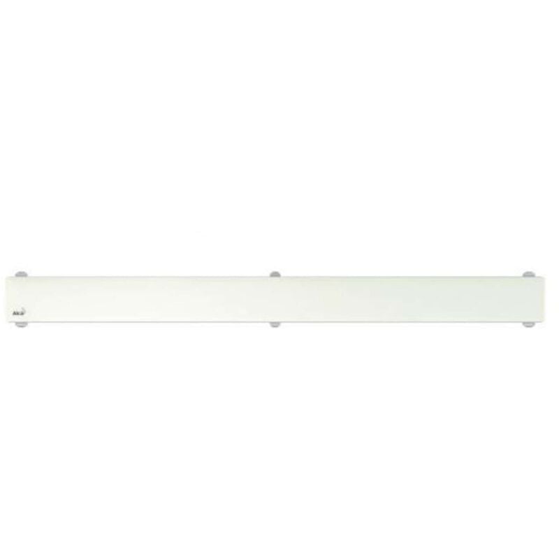 Grilles - Grille pour caniveau de douche 95 cm, verre/blanc GL1200-950 - Alcadrain