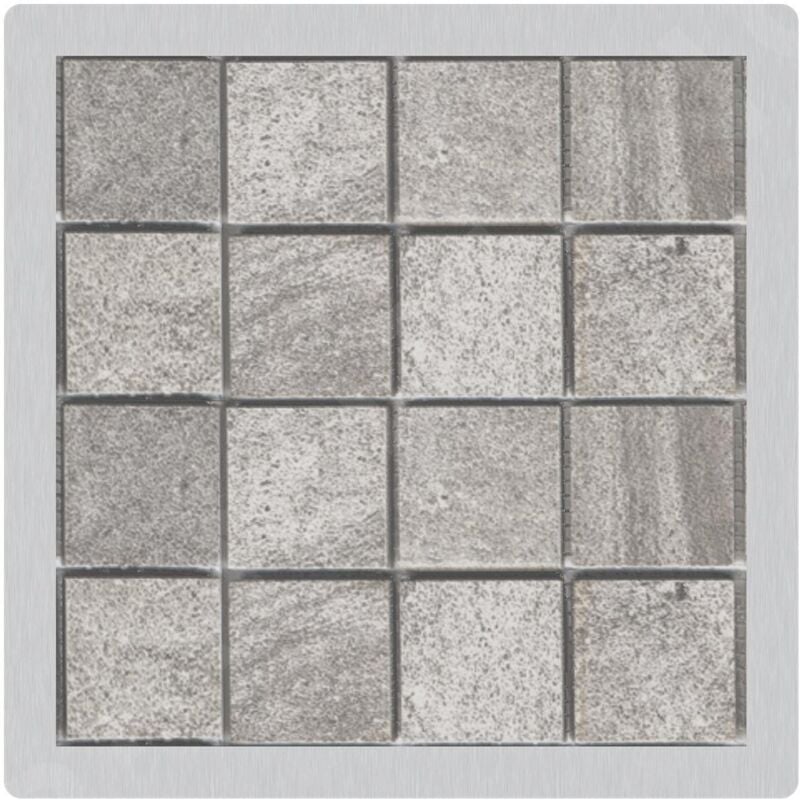 Alcadrain - Grilles - Grille pour l'insertion de carreaux 92x92 mm, acier inoxydable MPV016