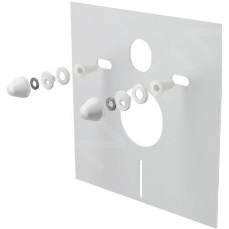 ALCAPLAST Alcadrain Inbouwreservoirs - Plaque d'isolation pour toilettes et bidets suspendus avec accessoires, blanc M930