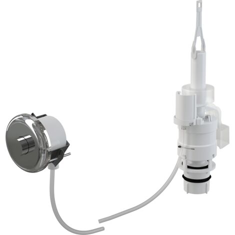 Alcadrain MPO11 Manuelle pneumatische Fernauslösung, Chrom-Glanz, für Wandeinbau