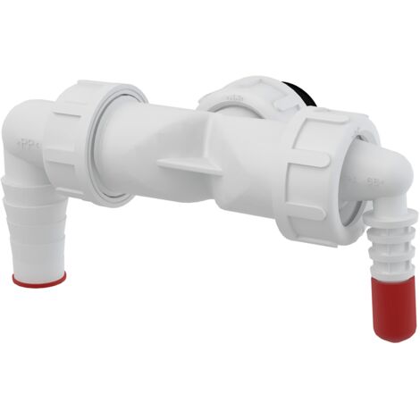 Alcadrain P156Z-G1 Connexion double complète G1" 8–23 mm raccord de tuyau avec clapet