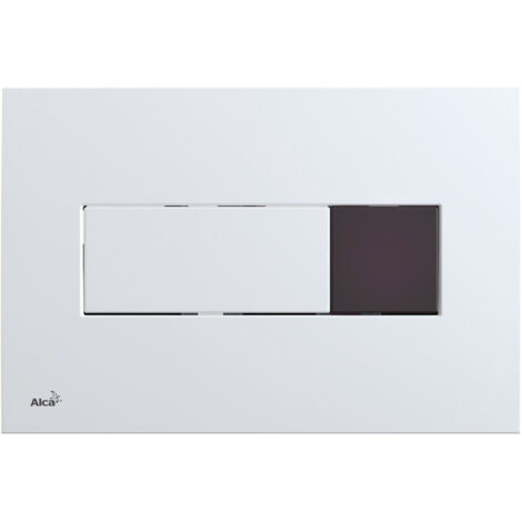 Alcadrain Plaques de commande - Commande électronique de la chasse d'eau, pour les systèmes d'installation Slim, alimentation secteur, blanc M370S-SLIM