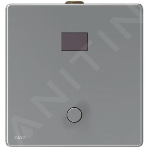 Alcadrain Plaques de commande - Commande électronique de rinçage d'urinoir, avec commande manuelle, alimentation secteur, acier