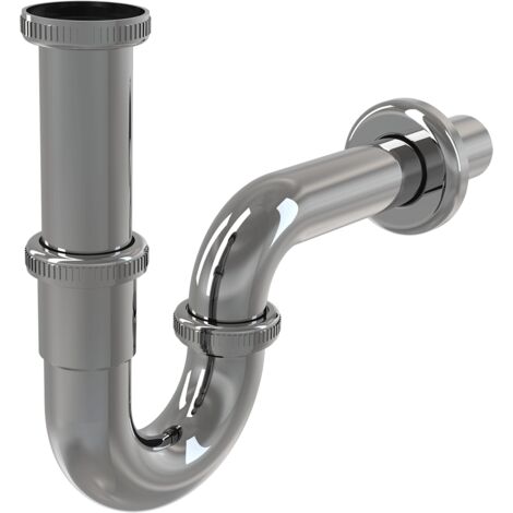 alcadrain Röhrengeruchverschluss „U“ für die Waschbecken DN32 mit einer Überwurfmutter 5/4", Metall