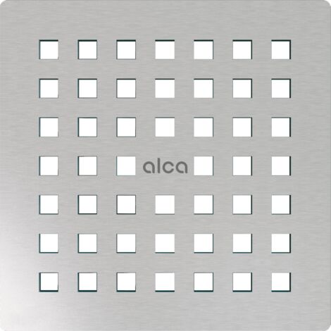 AlcaDrain Rost für Edelstahl Bodenablauf 102×102 mm Edelstahl-Matt