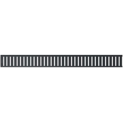 Alcadrain Roste - Gitterrost für lineare Bodenwanne 30 cm, mattschwarz PURE-300BLACK