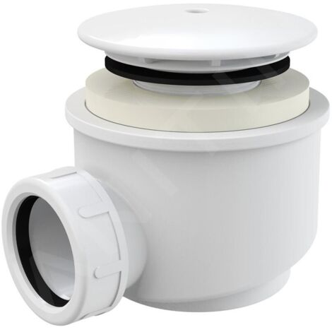 Alcadrain Siphons de baignoire - Garniture de vidage pour receveurs, blanc A47B-60