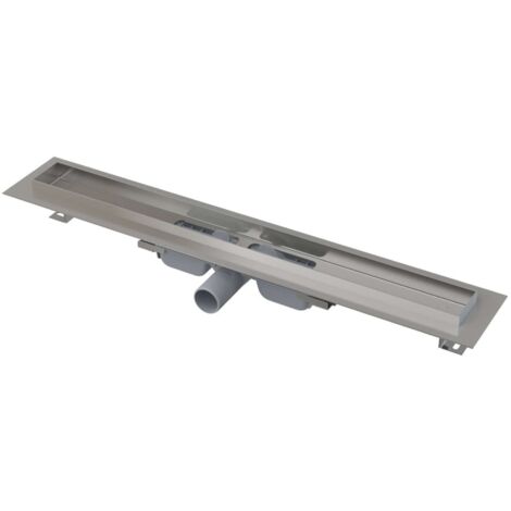 Alcadrain Système de drainage - Douchegoten - Bac à douche Professional Low 65 cm, avec rebord pour grille complète, acier inoxydable APZ106-650