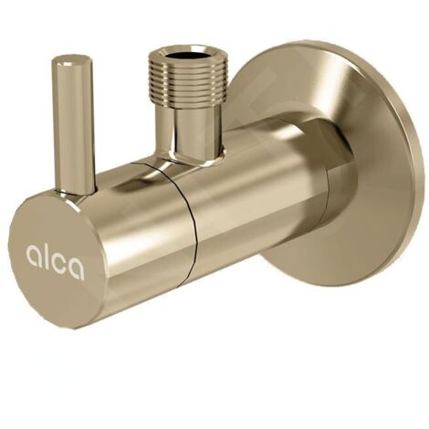 Alcadrain Tapkraan - Soupape d'angle avec filtre, or brillant ARV001-G-P