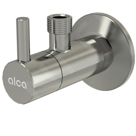 Alcadrain Tapkraan - Vanne d'angle avec filtre, nickel brillant ARV001-N-P