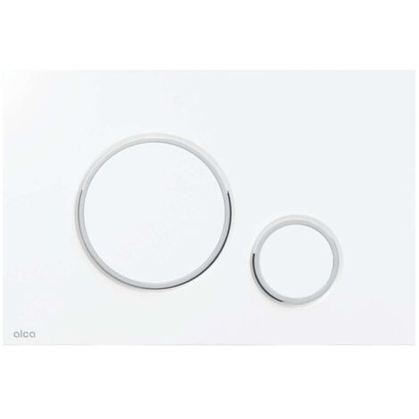 Alcadrain Thin - Commande affleurante, blanc/chrome brillant M770