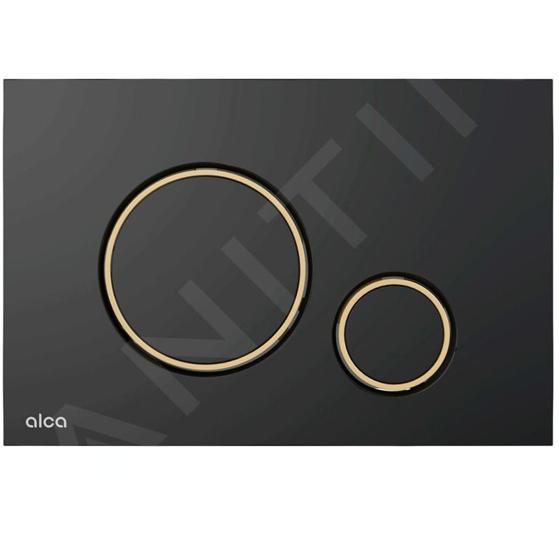 Alcadrain - Thin - Commande affleurante, noir mat/doré M778-5