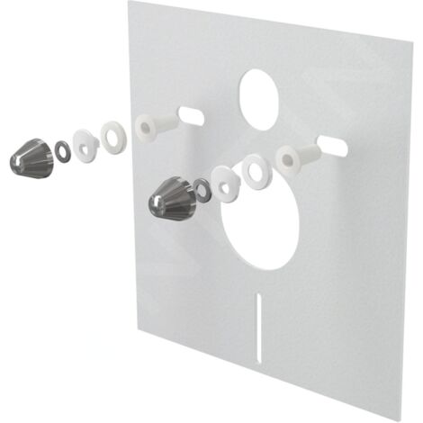 Alcadrain Toilet accessoires - Plaque d'isolation pour toilettes suspendues et bidet avec accessoires, chrome M930CR