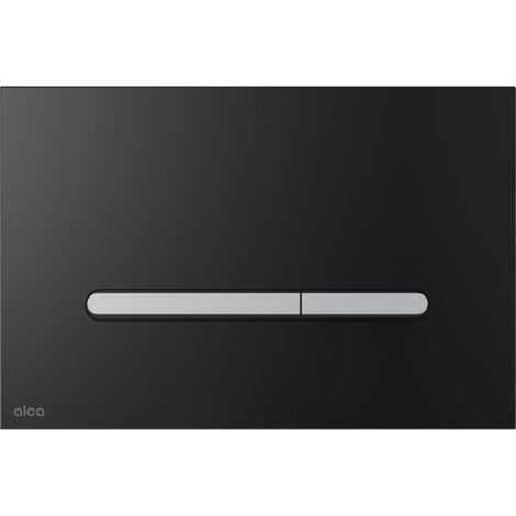 Alcadrain WC - Plaque de commande RAY-GL1204 en verre noir