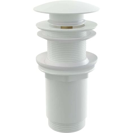 ALCAPLAST Alca Caratteristiche piletta Push-Open, attacco 5/4', per lavabo con troppopieno, ottone cromato (A392C): Per lavabo con troppopie