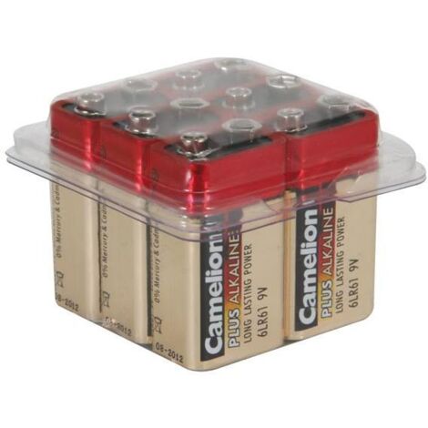ALCALINA - PILA RECTANGULAR DE 9 V - 500 mAh (6 uds./caja)