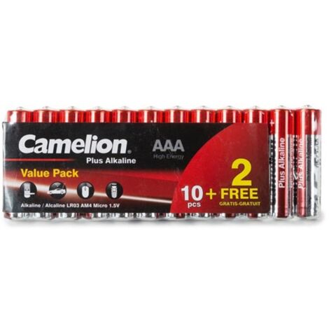 Alcaline Aaa / Lr3 1.5 V Pack Promo (10+2 Pcs) - 1200 Mah