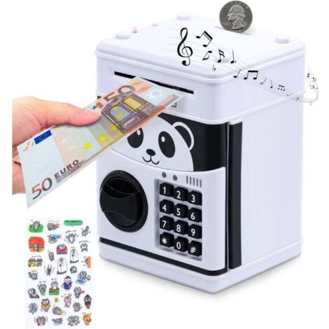 Alcancía electrónica con contraseña, alcancía para cajero automático, hucha inteligente con avisos de voz para niños, alcancía para ahorrar monedas, regalo de Navidad.
