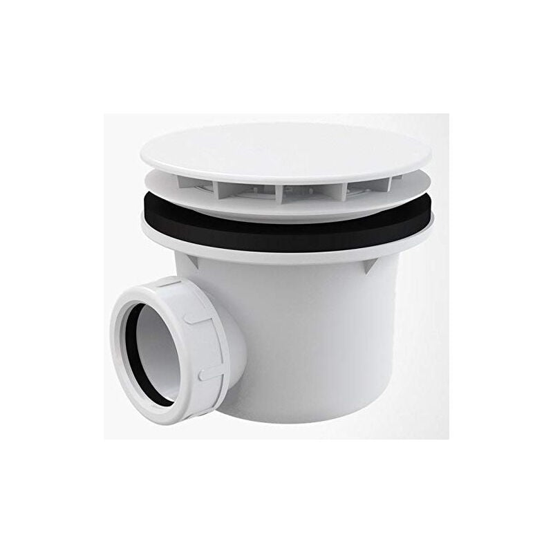 No Brand - douche vidange dn 90 coude pour écoulement serrure à odeur siphon duschtassse garniture plaque abs blanc receveur de douche