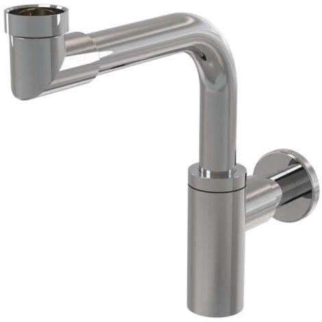 Alcaplast – Siphon de lavabo en laiton chromé Ø32 mm – Bouchon anti-odeurs 50 mm – Débit 30 l/min – A403