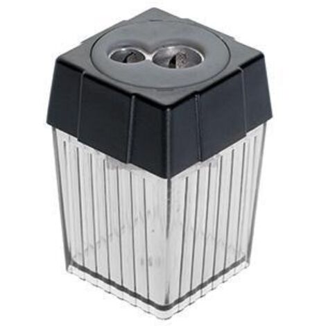 ALCO Doppelspitzdose ALCO 7,8 und 11mm quadratisch Material des Spitzers: Stahl Material desBehälters: Polystyrol rauch/transparent