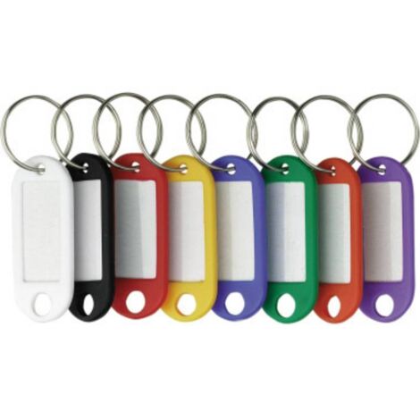 ALCO Porte-clef 1850-26 blanc, noir, rouge, jaune, bleu, vert, orange, violet 200 pc(s)/emb. 200 pc(s) - blanc, noir, rouge, jaune, bleu, vert, orange, violet