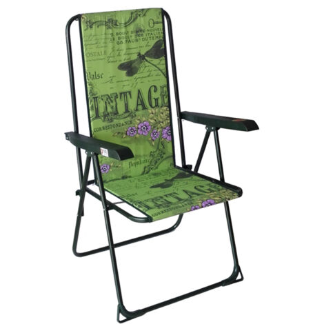 ALCO sillon posiciones ac15 363v/1709 , Sillón posiciones AC15 363V-1709Hamaca 1,5 cm de acolchadoTubo de acero lacado blancoDecorado verde Sillón multiposiciones.